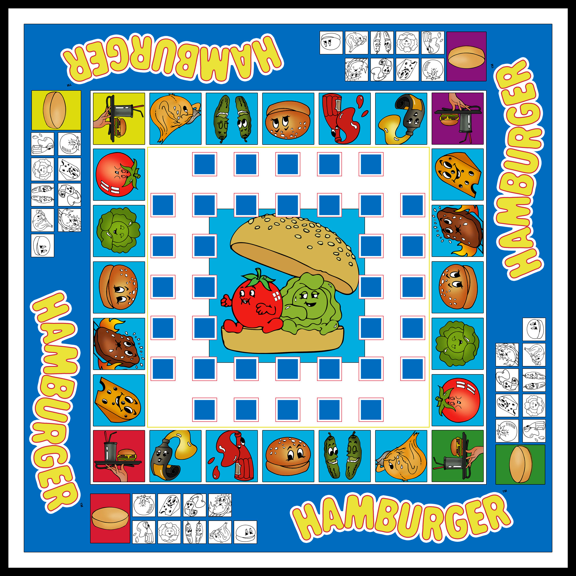 hamburgergame board